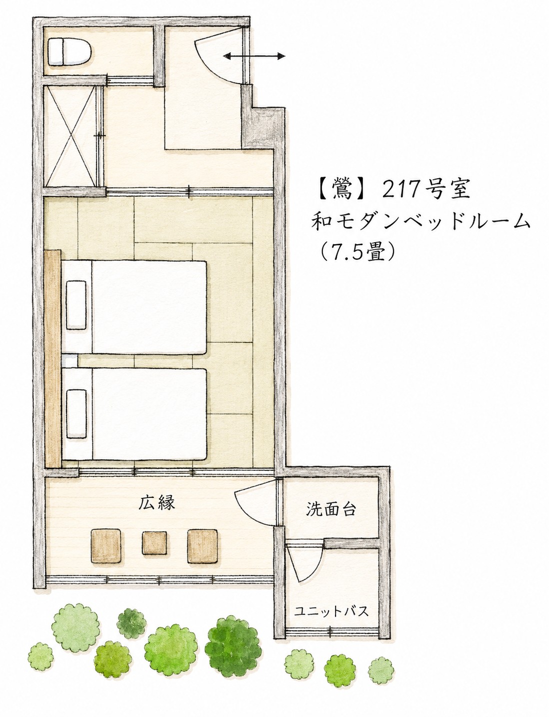 客室平面図