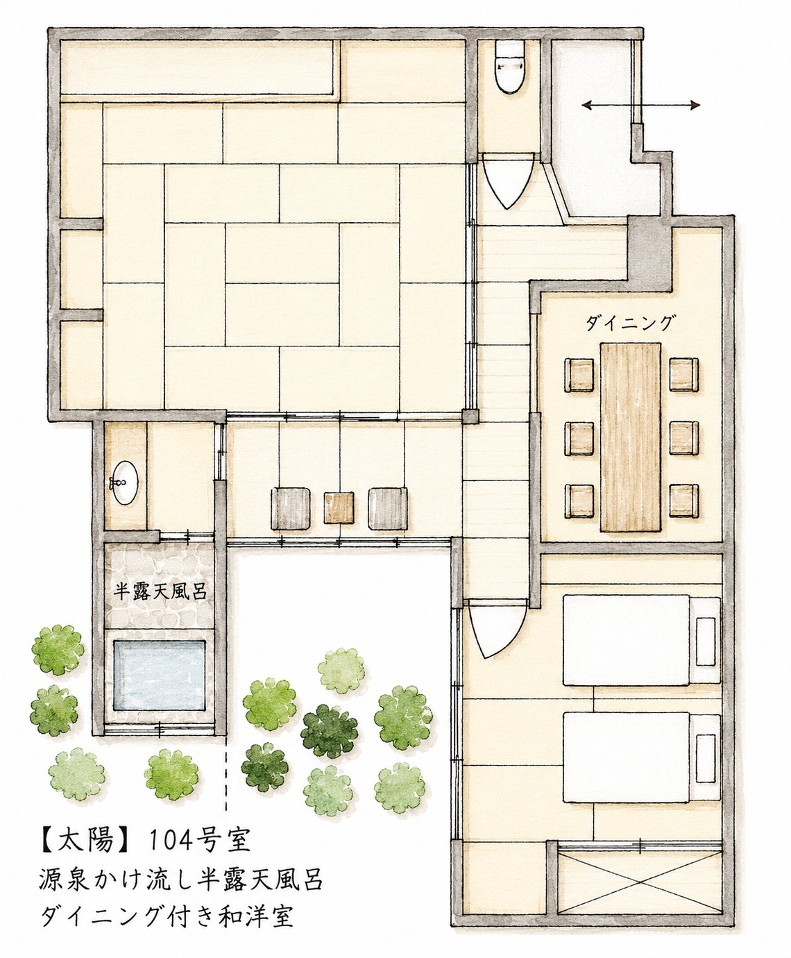 客室平面図
