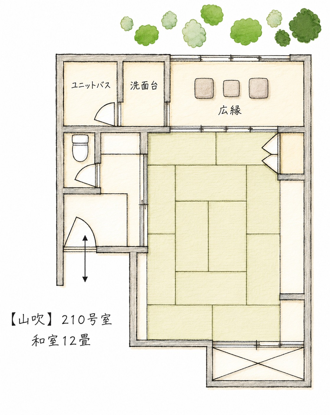 客室平面図