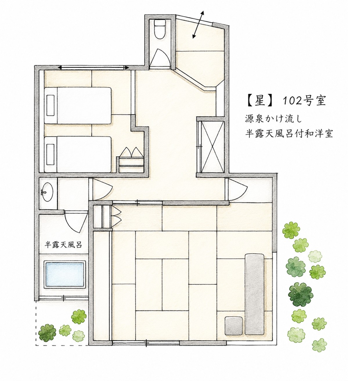 客室平面図