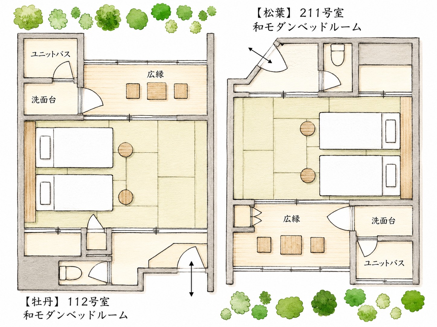 客室平面図